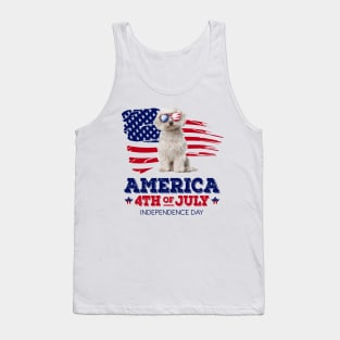 Maltese Flag USA - America 4th Of July Independence Day Tank Top